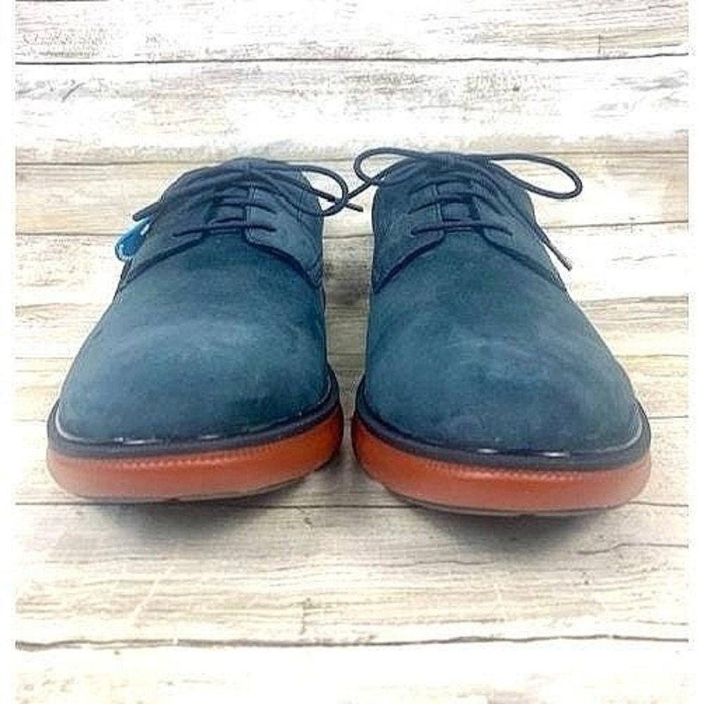 Johnston & Murphy XC4 Waterproof Navy Blue Suede Oxfords Size 11M